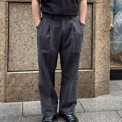 コットン／リネン プリーテッドトラウザーズ | Brooks Brothers