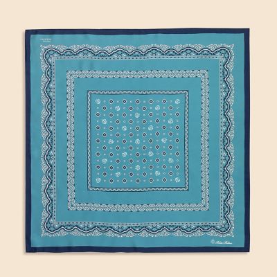 ＜Brooks Brothers＞シルク　ペイズリープリント　スカーフ