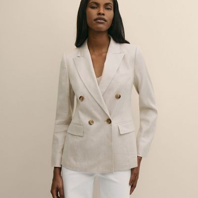 ＜Brooks Brothers＞リネンブレンド　ダブル４ボタン　ピークトラペル　ジャケット