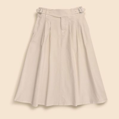 ストレッチコットン グルカ Aラインロングスカート | Brooks Brothers