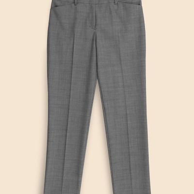 ＜Brooks Brothers＞ポリエステル／ウール　ピンヘッド　クロップド　ドレスパンツ