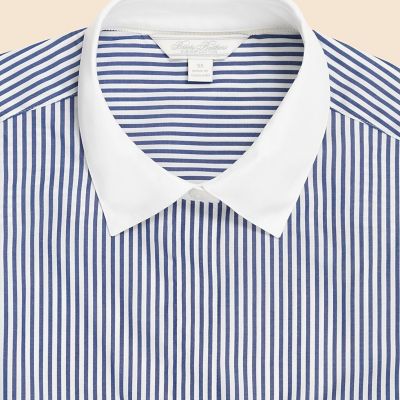 スーピマコットンポプリン フレンチカフス クレリックシャツ | Brooks