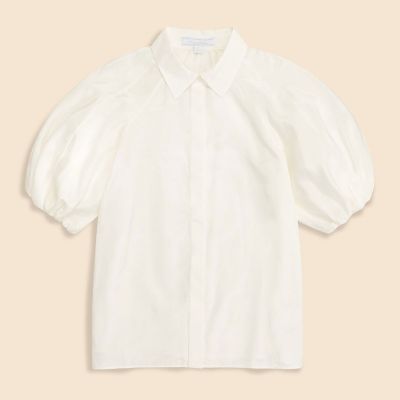 シルク／コットン バブルスリーブ ブラウス | Brooks Brothers 