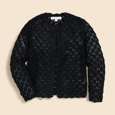 ＜Brooks Brothers＞コットン　クロシェ　カーディガン