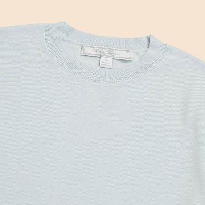 スーピマコットン クルーネック ショートスリーブセーター | Brooks