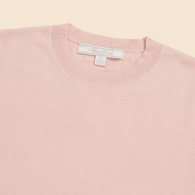 スーピマコットン クルーネック ショートスリーブセーター | Brooks