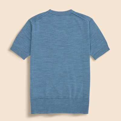 メリノウール ショートスリーブ クルーネックセーター | Brooks