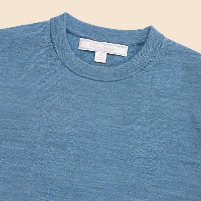 メリノウール ショートスリーブ クルーネックセーター | Brooks