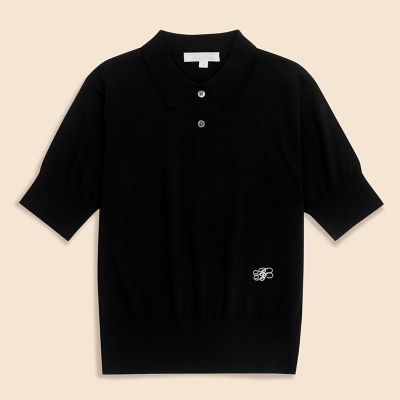 ＜Brooks Brothers＞【Ｄｏｕｂｌｅ　Ｂ　Ｃｏｌｌｅｃｔｉｏｎ】コットン　ＢＢロゴ　ポロセーター