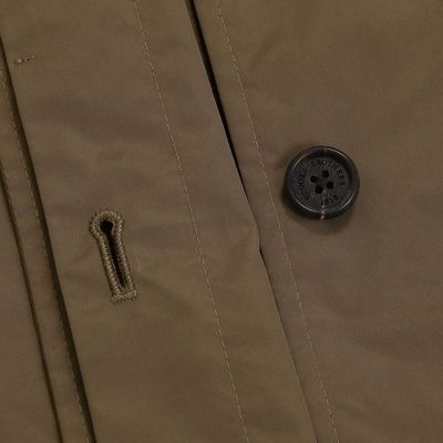 ポリエステル ハイカウントツイル パッカブル ベルテッドロングコート