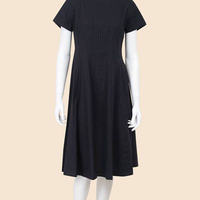 ＜Brooks Brothers＞リネンブレンド　ピンストライプ　ショートスリーブワンピース