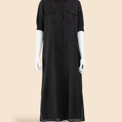 ＜Brooks Brothers＞コットンボイル　ダブルポケット　ハーフスリーブ　シャツワンピース