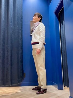 スーピマコットン ケーブル Vネックテニスセーター | Brooks Brothers