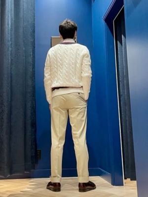 スーピマコットン ケーブル Vネックテニスセーター | Brooks Brothers