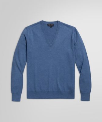 ＜Brooks Brothers＞スーピマコットン　Ｖネックセーター
