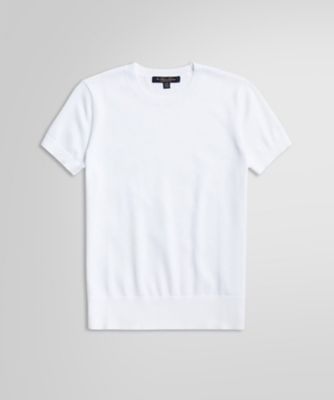 ＜Brooks Brothers＞スーピマコットン　クルーネック　ショートスリーブセーター