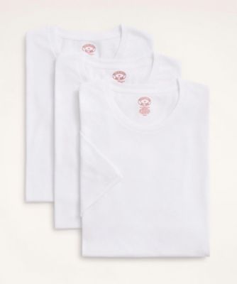 ＜Brooks Brothers＞スーピマコットン　ＧＦロゴ　３パック　クルーネックＴシャツ　Ｔｒａｄｉｔｉｏｎａｌ　Ｆｉｔ