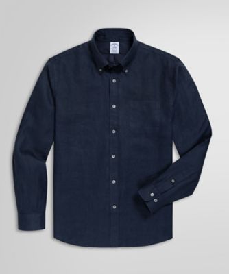 BROOKS BROTHERS ブルックスブラザーズ シャツ ネイビー 紺 サイズ:XL | アイリッシュリネン オープンカラー 半袖シャツ | BAIRD McNUTT社製 | トップス カジュアルシャツ 【メンズ】【中古】【美品】【K4564】 アイリッシュリネン ソリッド カジュアルシャツ Regular Fit
