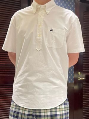 コットン オックスフォード ショートスリーブ プルオーバー
