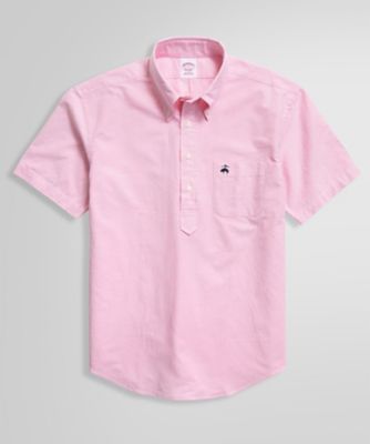 ＜Brooks Brothers＞コットン　オックスフォード　ショートスリーブ　プルオーバーシャツ