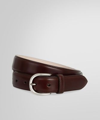 【極美品】Brooks Brothers　正規品　高級ドレスベルト　厚本革/真鍮 コードバン シルバーバックル ドレスベルト | Brooks Brothers