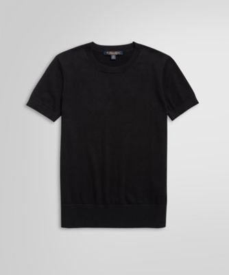 ＜Brooks Brothers＞スーピマコットン　クルーネック　ショートスリーブセーター