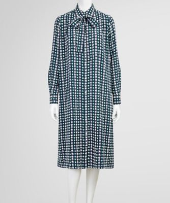 ＜Brooks Brothers＞ポリエステルファイユ　ロングスリーブ　ソフトシャツワンピース