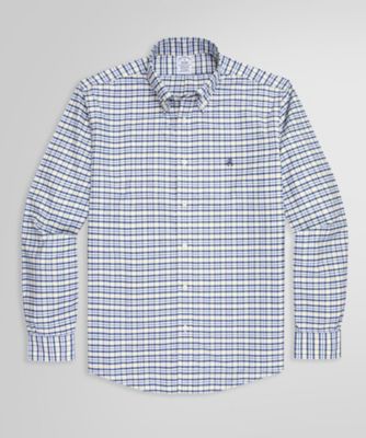 ＜Brooks Brothers＞ストレッチオックスフォード　ＧＦロゴ　チェック　カジュアルシャツ　Ｒｅｇｕｌａｒ　Ｆｉｔ