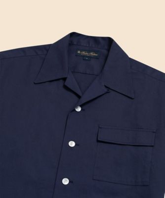 コットンピケ オープンカラーシャツ | Brooks Brothers