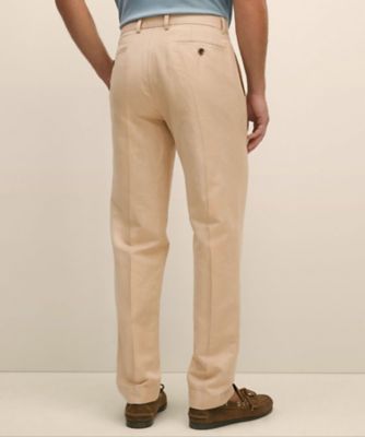ブルックスブラザーズ　リネンパンツ　W35 大きいサイズ　春夏 Brooks Brothers - 古着 ブルックスブラザーズ Brooks Brothers