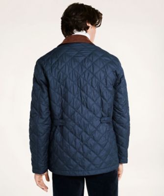Brooks Brothers ネイビー ウオーキングコート ポリエステル キルティング ウォーキングコート | Brooks