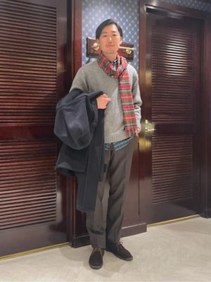 ラムズウール チェック マフラー | Brooks Brothers/ブルックス