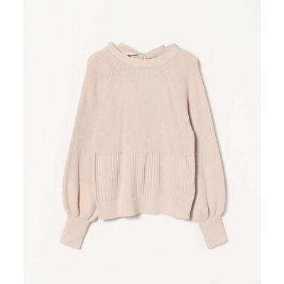 ＜allureville (Women)＞コットンリブボリュームスリーブプルオーバー