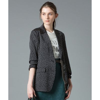 ＜allureville (Women)＞【セットアップ対応商品】ランダムドットテーラードジャケット