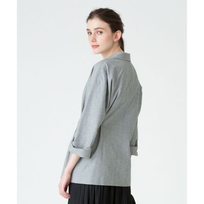 リネンストレッチサイドノットジャケット | allureville (Women  
