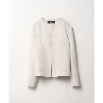 ＜allureville (Women)＞アサチョウダブルクロスノーカラージャケット