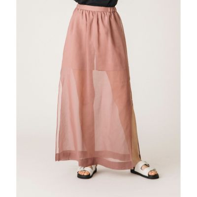 ＜allureville (Women)＞シアーオーバースカート