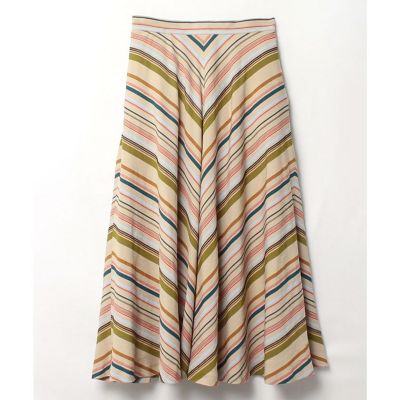 セットアップ対応商品】マンテコボーダーフレアスカート | allureville  