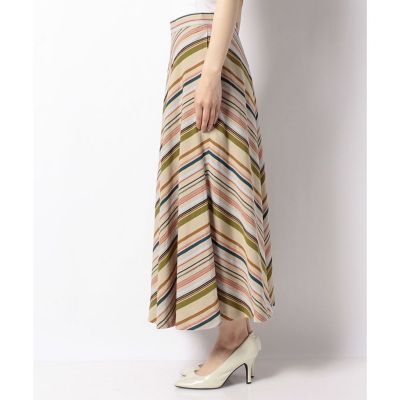 セットアップ対応商品】マンテコボーダーフレアスカート | allureville  