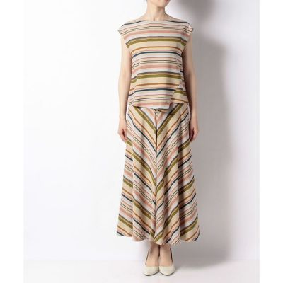 セットアップ対応商品】マンテコボーダーフレアスカート | allureville  