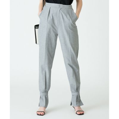 ＜allureville (Women)＞【【ビスコース】】リネンヘムストリングパンツ
