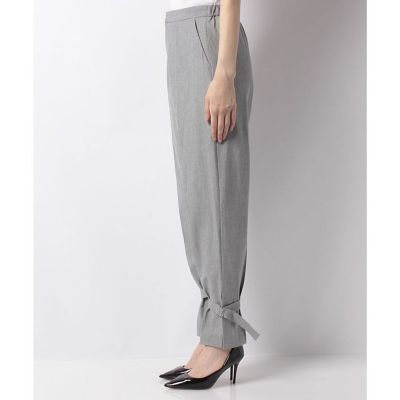 【【ビスコース】】リネンヘムストリングパンツ