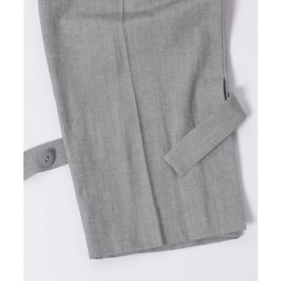 【【ビスコース】】リネンヘムストリングパンツ