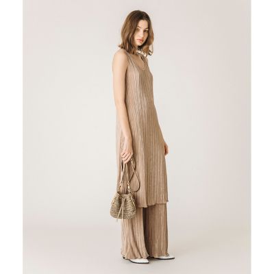 ＜allureville (Women)＞【セットアップ対応商品】楊柳プリーツタンクワンピース