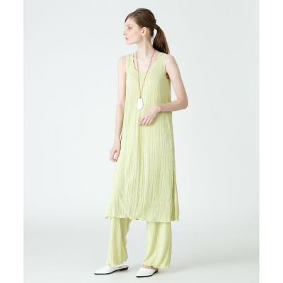 【セットアップ対応商品】楊柳プリーツタンクワンピース