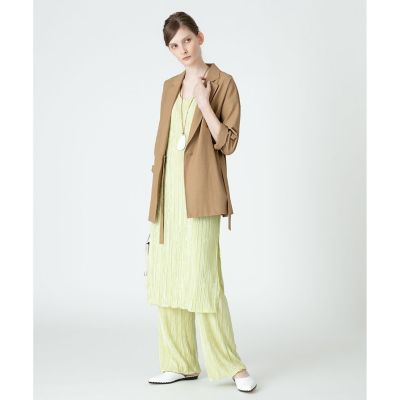 【セットアップ対応商品】楊柳プリーツタンクワンピース