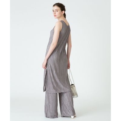 【セットアップ対応商品】楊柳プリーツタンクワンピース