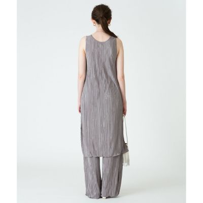 【セットアップ対応商品】楊柳プリーツタンクワンピース