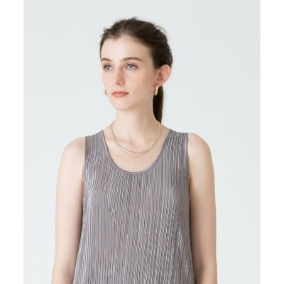 【セットアップ対応商品】楊柳プリーツタンクワンピース