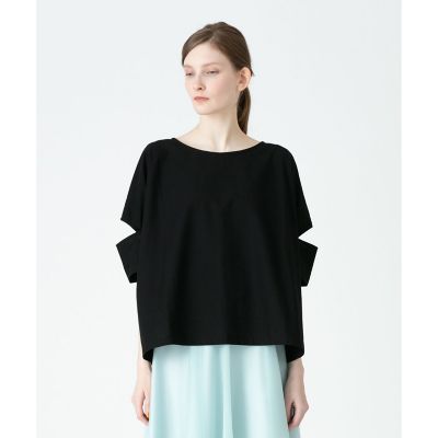 美品♡allureville ソウバリバスクボーダープルオーバー　　春ニット セール】エアリーループバックスリットプルオーバー（ニット